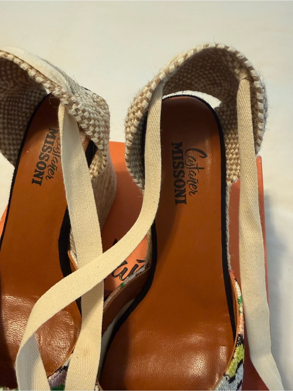 Missoni Multicolor Woven Espadrille Wedge Sandals - Picture 5 of 7